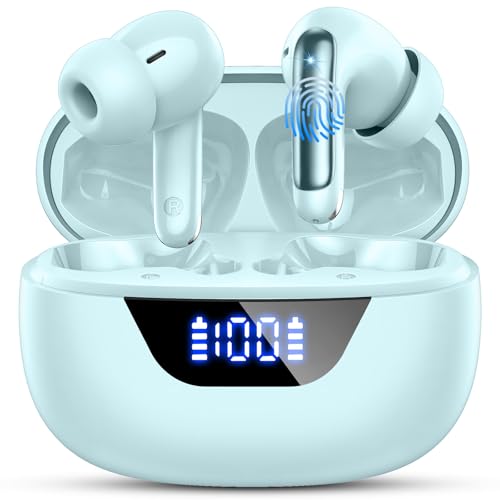 Image of Wireless Earbuds, Bluetooth 5.4 Headphones, ENC Noise Cancelling Ear buds
