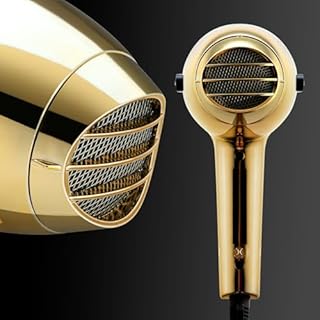 Phon per capelli Elchim 2001 Black&Gold - New Edition | Asciugacapelli Professionale | Due Velocità | Cinque temperature | Motore di Lunga Durata | Per Capelli Morbidi e Setosi |1700-2000W 220-240V