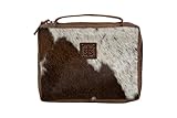 STS Ranch Wear Cowhide Zip Around Closure Leather Handle Lays Flat When Open For Functional Use