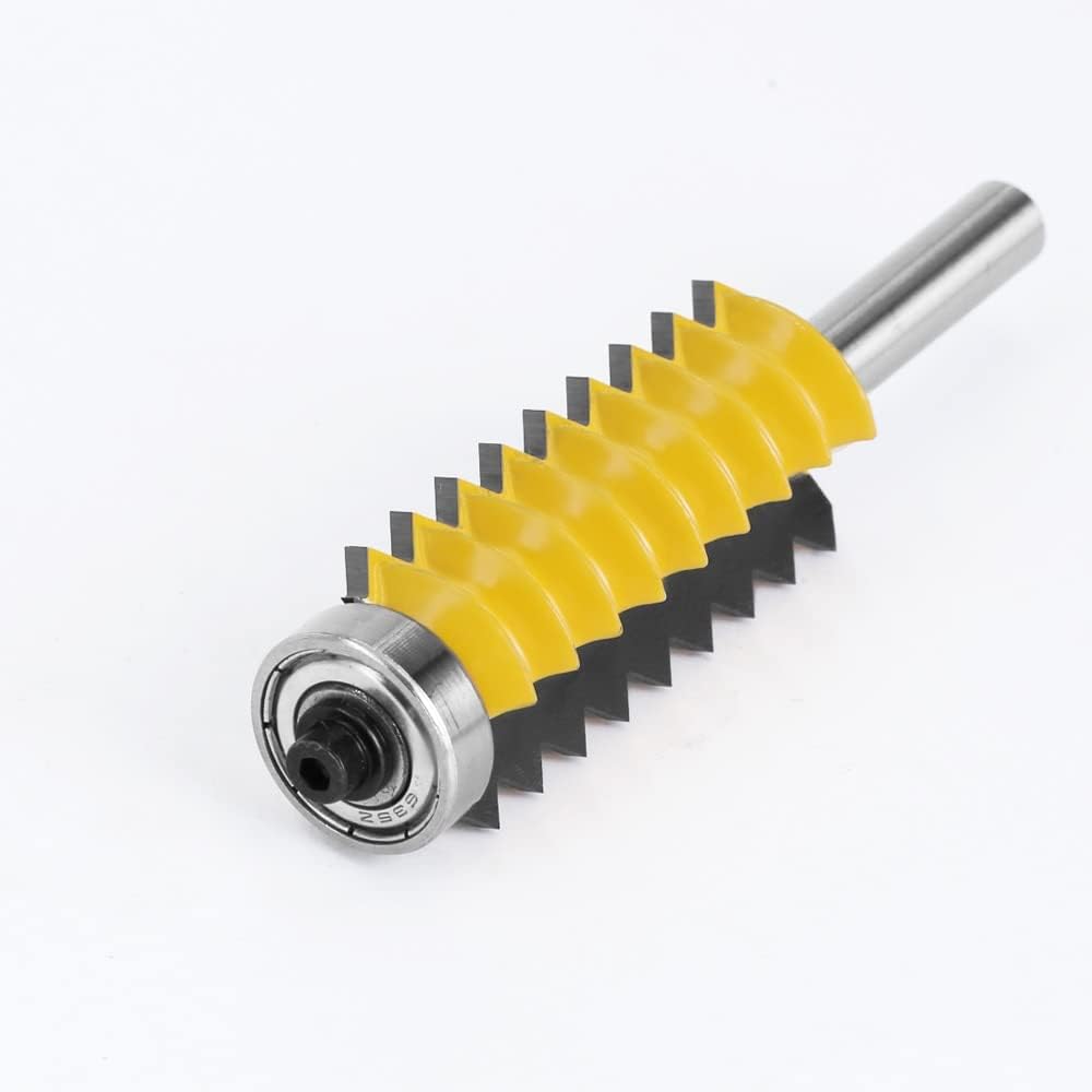 1pc 8mm Shank Finger Joint Glue Milling Cutter Raised Panel V Joint Router Bits for Wood Tenon Woodwork Cone Tenoning Bit C08-247 (Size : 8x40mm)