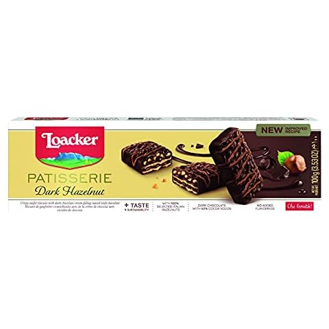 Loacker Dark Chocolate Hazelnut Biscuits Gift Box Cover