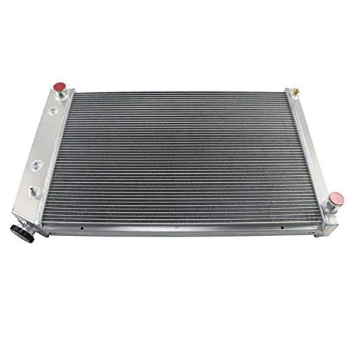 ALLOYWORKS 4 Row All Aluminum Radiator for 1973-1991 Chevy GMC C/K Series Pickup Trucks Blazer Jimmy Engine Cooling Parts