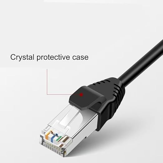 Cable de Extensión Ethernet 2 Pack, 1 Pie RJ45 Macho a Hembra miniatura 5