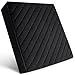 Comfortanza Chair Seat Cushion - 16"X16"X3" Square Thick Foam Pads for Wooden Kitchen Dining Chairs, Office & Car Seat - Booster Cushion - Comfort & Back Pain Relief - Black