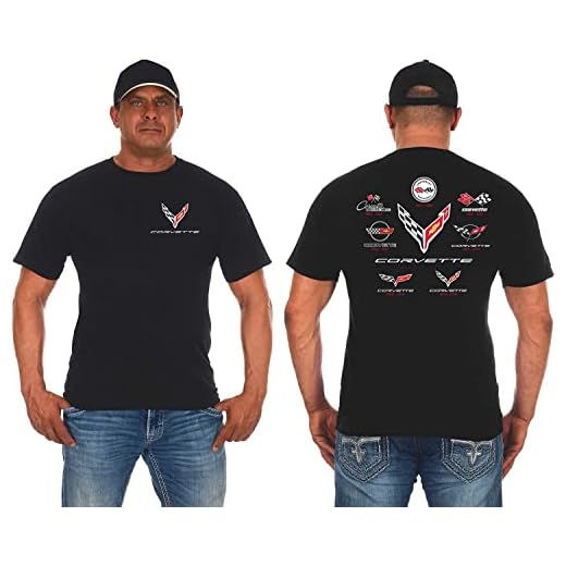 JH DESIGN GROUP Mens Corvette T-Shirt C8 C7 C6 C5 C4 C3 C2 C1 Collage Shirt (US, Alpha, Large, Regular, Regular, Black)