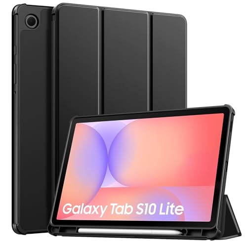 TiMOVO Étui pour Samsung Galaxy Tab S10 Lite 10,9 Pouces 2025 SM-X400/X406 avec Logement pour S Pen, Coque de Protection Arrière Souple en TPU, Fonction de...