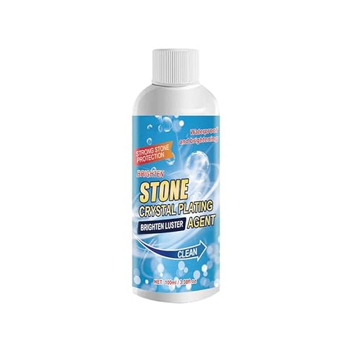 Stone Stain Remover Cleaner, Stone Crystal Plating Brighten Luster Agent, Marble Stone Cleaner Polishes, Natural Stone Cleaner, Stone Stain Remover Cleaner for Marble, Granite, Quartz (1)