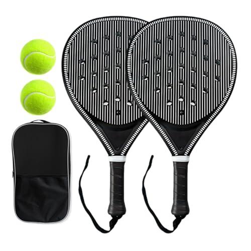 Palas de pickleball, de fibra de carbono, ligeras y ergonómicas, juego de raquetas de paddleboard, para mujeres, hombres, niños, adultos, juegos deportivos, playa, parque, jardín, escuela, al aire