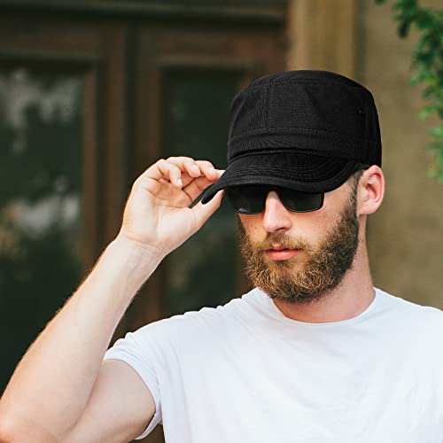 Trendy Apparel Shop Oversize Xxl Flat Top Style Army Cap - Khaki - 2Xl #TOP3