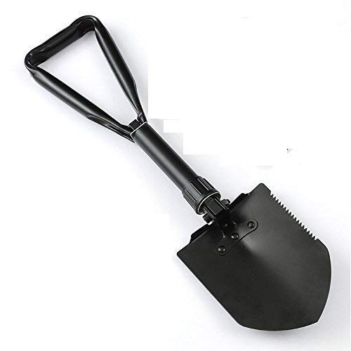 UDee Portable Camping Hiking Garden Folding Shovel with Case (Color May Vary)