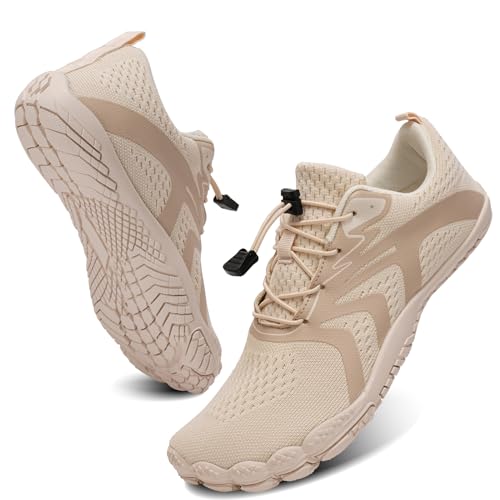 Image of WateLves Water Shoes Men Women Beach Barefoot Aqua Socks Breathable Wide Swim Outdoor Walking Anti Slip Pool Shoes for Hiking Kayaking Diving Surfing