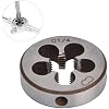 Fafeicy G1/4 Thread Cutting Die, Alloy Steel, 38mm Outer Diameter, 10mm Thickness, 5 Chip Holes, for Pipe Threading