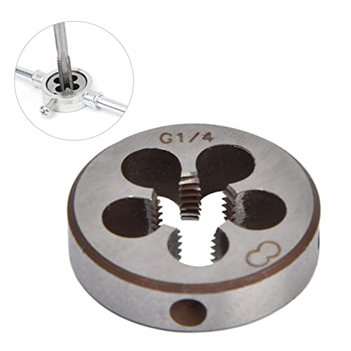 Gewindeschneideisen, genaue G1/4 Gewindeschneideisen mit starker Zähigkeit, 5 Chiplöcher zum Austausch