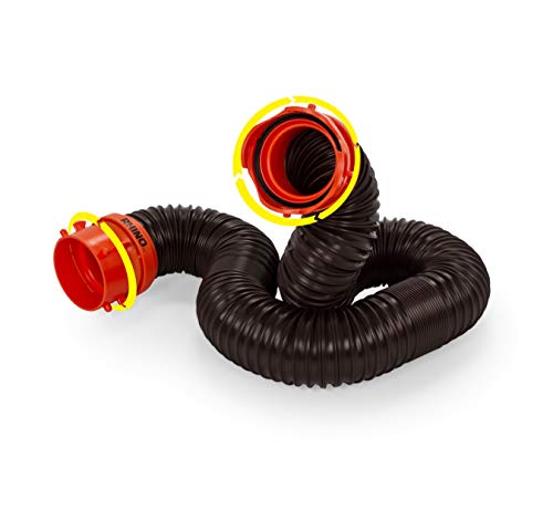 Camco RhinoFLEX RV 5ft Sewer Hose Extension Kit with Swivel Fitting - 39765, Black by Camco - Used condition - US$25.47