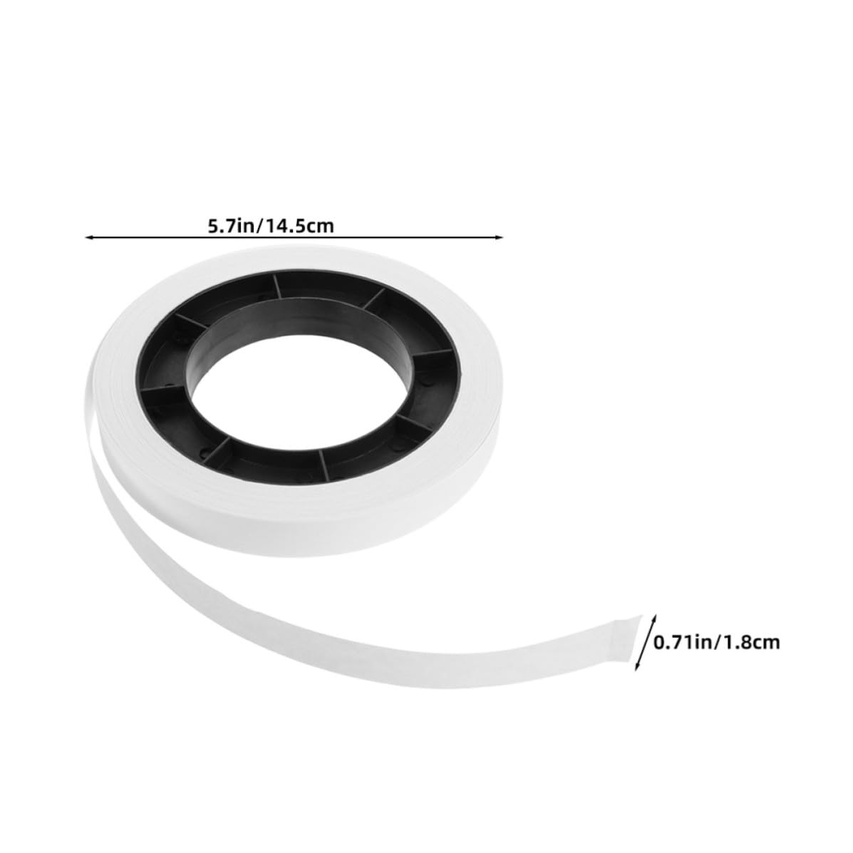 PRETYZOOM Ruban de Banque Blanc en Papier, Design Rond Pratique, 5 Rouleaux pour Organiser L'argenté en Magasins et Commerces