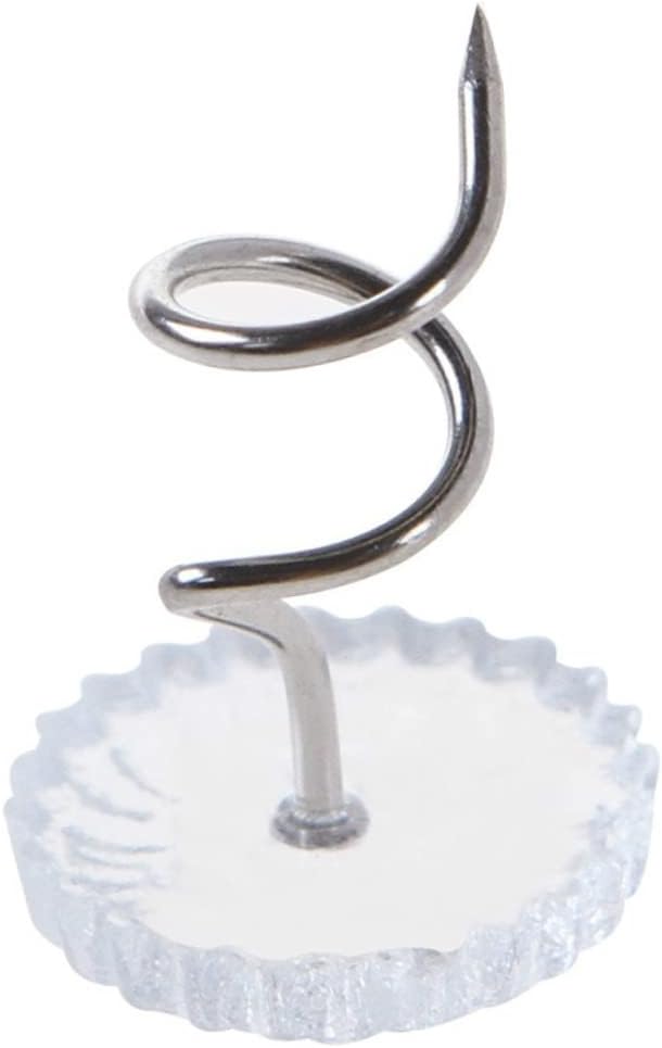 Garneck 60pcs Practical Bedskirt Twist Pins Head Twisted Pins for Upholstery Bedskirts