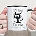 MissDaisy It's Fine I'm Fine Funny Coffee Mug - Cute Cat Gift for Work, Office, Christmas, Parties