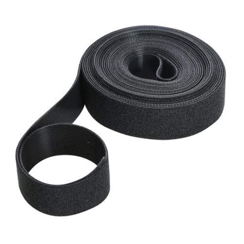 FIXMAN 419854 Selbstklebendes Klettband, schwarz 10 mm x 25 m – Ansicht 3