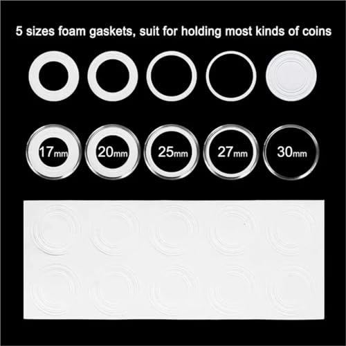 Capsulas Transparentes para Monedas con Caja Organizador miniatura 4