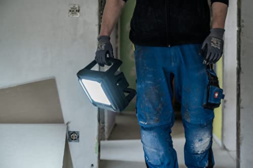 Brennenstuhl Professional Multi Battery LED Hybrid Baustrahler 10050 MH (100W, 12500lm, IP55, kompatibel mit 18V Akkus 11 verschiedener Hersteller, 5m RN-Kabel, ohne Akku, Engineered in Germany)
