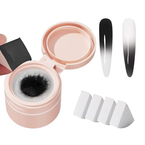 Cushion Gradient Painting Gel, Black Ombre Nails Patting Gel Poli...