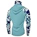 Sun Hoodie Hiking Shirts Men Summer Cooling Athletic Lightweight Outdoor Beach Rash Guard with Thumb Holes Camisa Con Capucha para Hombre