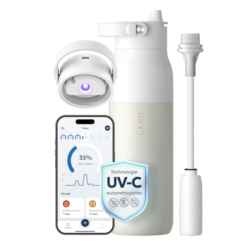 LARQ Smart Botella PureVis 2 680ml – Purificador de Agua UV...