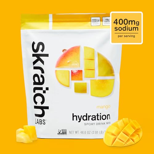 Image of Skratch Labs Hydration Sports Drink Mix - Real‑Fruit Electrolyte Powder for Fast Hydration & Endurance | Mango | 60 Servings | Vegan, Non‑GMO, Clean Ingredients