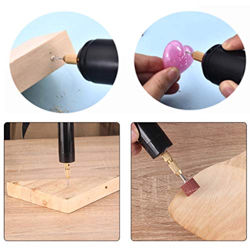 Miniatura 4 de Lobounny Mini Taladro Eléctrico De Mano Kit De Brocas De Resina Epoxi Para Hacer Joyas De Madera Herramientas De Artesanía De Madera 5v Enchufe Usb Destornillador Kit De Herramientas