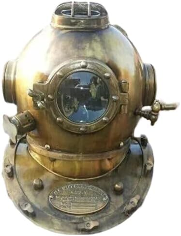 Vintage 18 Inch Diving Helmet Us Navy Mark V Original Antique Divers Helmet Gift