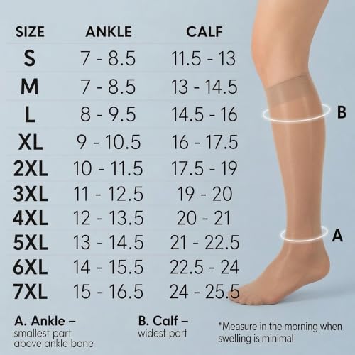 Image of ABSOLUTE SUPPORT Sheer Womens Compression Socks 15-20 mmHg