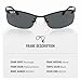 Ray-Ban RB3183 POLARIZED Rectangle Shaped Sunglasses for Men & Women – Includes Official Rayban Eyewear Kit – Ideal Formal & Casual Wear Sunglasses – Dark grey Lens