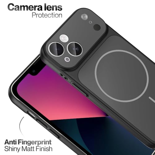 Image of SHINESTAR Converter Case for iPhone 13 | Premium Protective Mag-Safe Cover | iPhone 17 Pro / 17 Pro Max Series Style Design | in-Built Camera Guard | Wireless Charging Compatible - Black