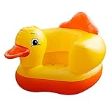 Xiaotian Portable Baby Inflatable Seat Cute Yellow Duck Foldable Sofa Cute Children Bath Toy Summer Water Entertainment Toy