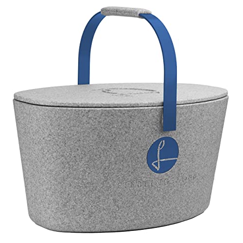 Lieblingskorb Plus silver grey Einkaufskorb und Thermobox in einem Cover