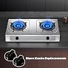 Gas Stove Knobs, Stove Knobs 5Pcs Antiflaming Replacement Black Universal Cooker Knobs for Home Kitchen Restaurant Stove Accessories Oven Stove Range