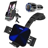【LAMJAD Bester Service】Produktverpackung:1 x LAMJAD Wireless Car Charger, 1 x Quick Charge 3.0 Car Charger, 1 x Air Vent Clip, 1 x Saugnapf, 1 x USB Type C Kabel, 1 x Benutzerhandbuch（Englisch und Deutsch）, 1 x 3M Festplatte.Wenn Sie Fragen zu Ihrem Produkt haben, können Sie sich gerne an uns wenden. Wir geben Ihnen die beste Antwort.