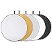 Produktbild Tonsooze Rund Reflektor Set Tragbarer Faltbarer, 5-in-1 80cm Faltreflektor Translucent, Silber, Gold, Weiß und Schwarz für Fotografie Fotostudio Beleuchtung und Außenbeleuchtung