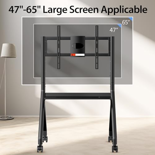 Image of JAV Smart Board Stand for Interactive Whiteboard 47 inch-65 inch ,Four Lockable Wheels, Sleek Design for The Modern Office or Classroom