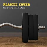 SPORTNOW 25kg Barbell Weights Set, Adjustable Gym Weights up to 80kg with 4ft Curl Bar and Non-slip Handle for Home Gym, Exercise, Weight Strength Training - Image 4