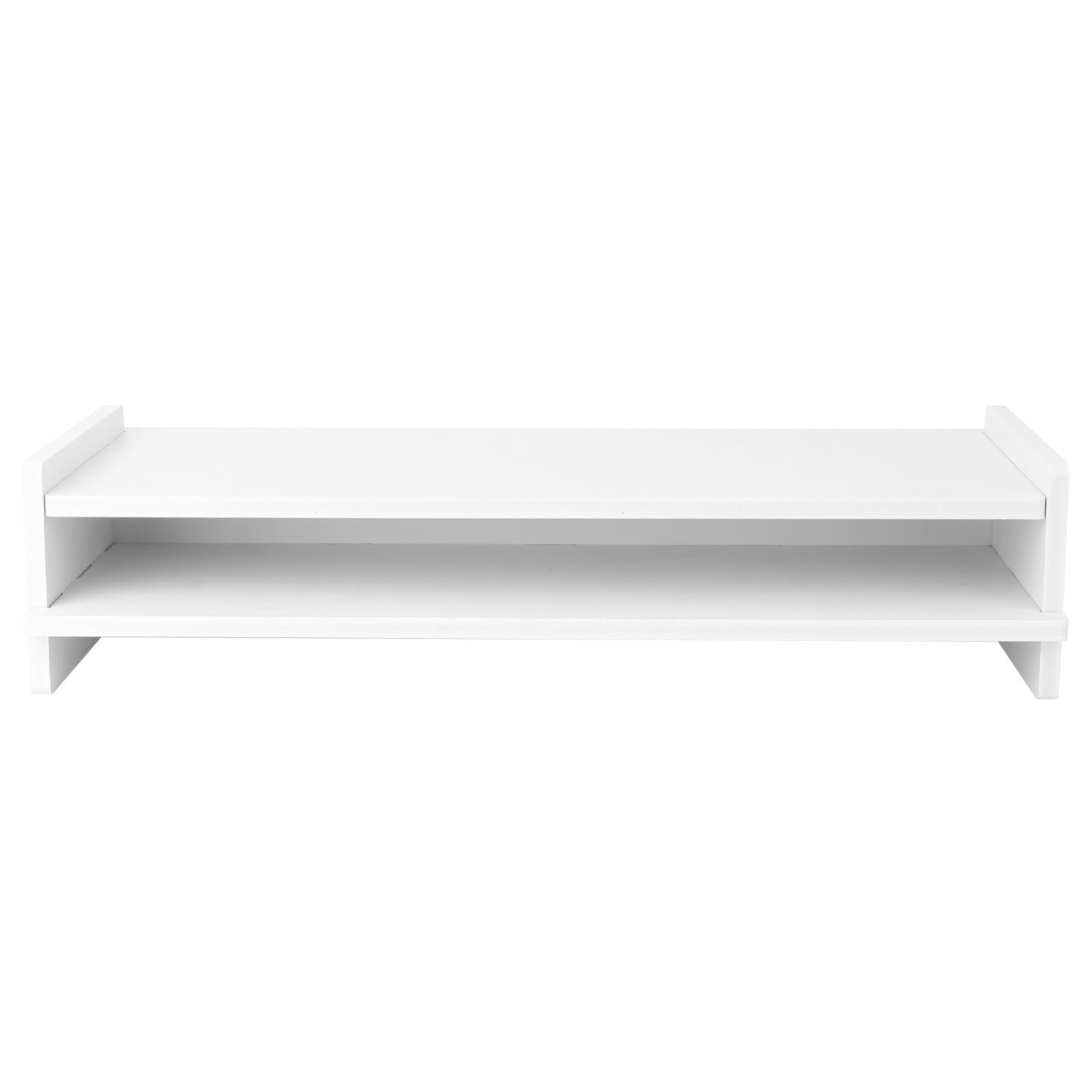 Sosoport Soporte Elevado para Monitor Doble Nivel Blanco de Plástico
