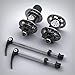 BUBGAOS Bicycle Hub Disc 32H Front&Rear Disc Brake Hub MTB Mountain Bike 6 Pawls 32 Hole Bike Hub Disc 7075 Aluminum Ultralight Bike Disc Brake Hub for 8/9/ 10/11/ 12/13 Speed Cassette Black