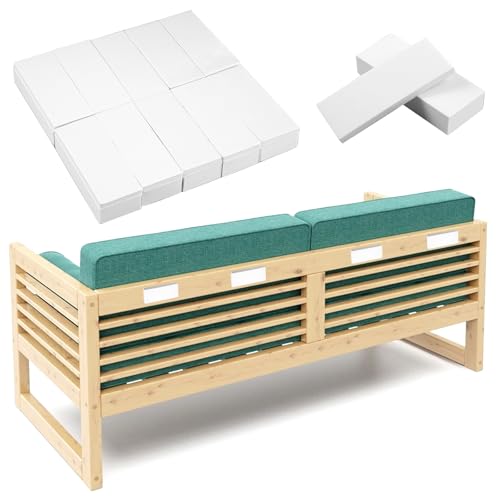 Lot de 20 Espaceurs en Mousse Eva Mur, 10 pz 15 mm + 10 pz 5mm Mousse de Protection Autocollante, Blanc Butées de Tête de Lit pour Mur, Protection Empilable Butée de Lit pour Tête, Armoires, Canapés