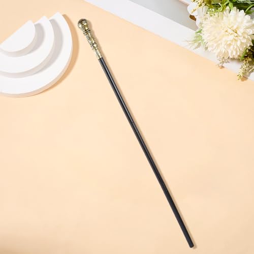 Image of GORGECRAFT Antique Cane Vintage Walking Stick Halloween Party Decorative Cosplay Costume Cane Handle Knob Costume Accessories