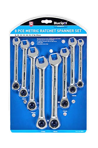 Blue Spot Tools 04310 8PCE Metric Spanner Set (8-19MM) 2 Blue Spot Tools 04310 8PCE Metric Spanner Set (8-19MM) - Image 2