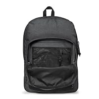 EASTPAK Pinnacle Rucksack 38L (42 x 32 x 25,5 cm), Extra großer Schul- & Freizeitrucksack, robuster Multi-Fach Rucksack mit Organizer und gepolsterten Trägern - BLACK DENIM – Ansicht 2