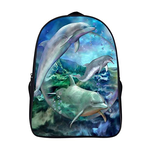 Cartable de mode Dolphin Kids pour l'école primaire et les voyages des enfants de 40x28x16cm