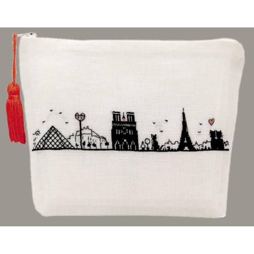 Trousse à broder Le Bonheur des Dames Rive Gauche 19x13x4 cm pour passionnées de couture