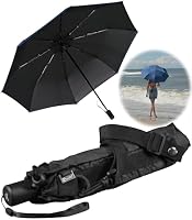 iX-brella City Trekking Sonnen-Regenschirm mit extra langem Stock mit UV- und Hitzeschutz - Black Coating - Blue – Ansicht 4