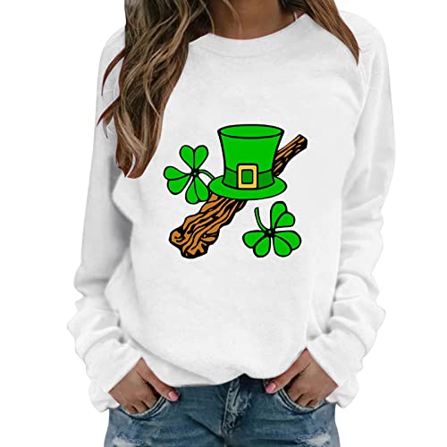 Womens Sweatshirts and Hoodies, Tunic Tops to wear with Leggings Christmas t Shirts Turtle Neck Long Sleeves White Sweatshirt Ladies Tops 103